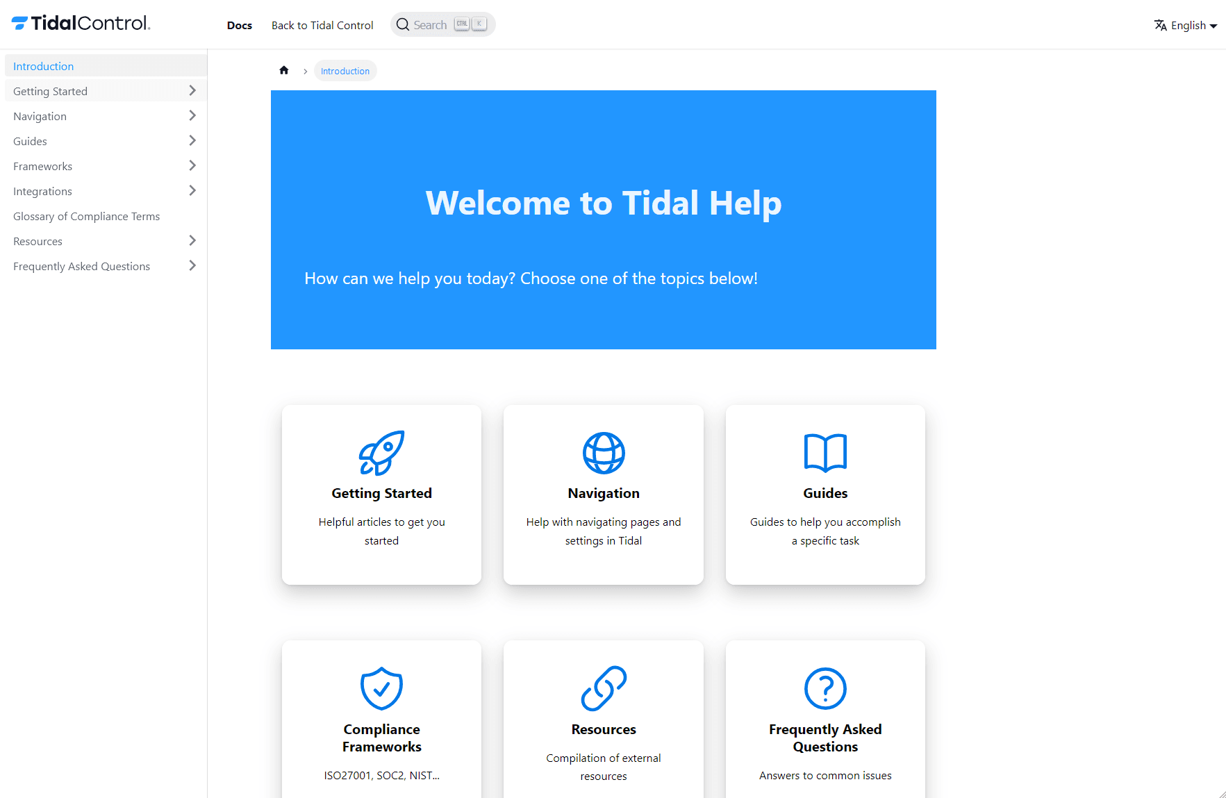 Tidal help portal