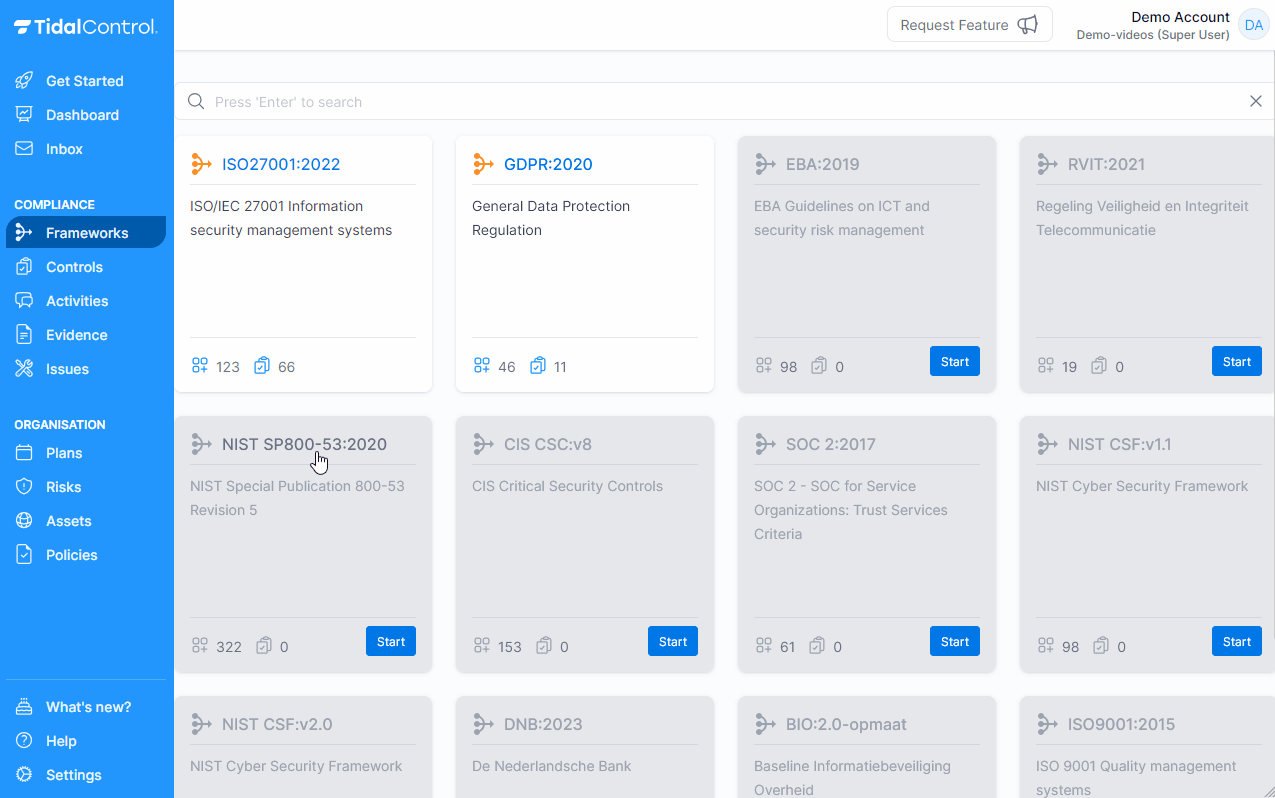 Video showing how to start a new framework and linking your first control